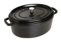 STAUB Cocotte Schmortopf oval nClassic Gusseisen 6,7 l 33cm schwarz