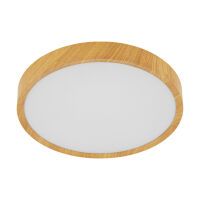 Eglo Leuchten LED-Deckenleuchte Musurita D 340mm Holzoptik/weiss