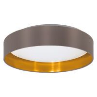 Eglo Leuchten LED-Deckenleuchte Maserlo 2 D 380mm cappuccino/gold