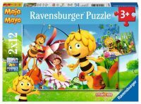 Ravensburger 7594 Puzzle Biene Maja auf der Blumenwiese 2 X 12 Teile