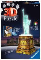 Ravensburger 12596 Puzzle Freiheitsstatue bei Nacht 3D 216 Teile