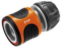 Gardena Water Stop 13 mm - 15 mm - Black - Gray - Orange