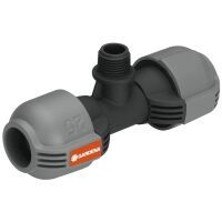 Gardena Sprinklersystem T-Stück, 25 mm x 1/2"-Außengewinde (2786-20)