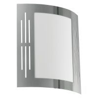 Eglo Leuchten EGLO City - Outdoor wall lighting - Stainless steel - Plastic - Stainless steel - IP33 - Entrance - I