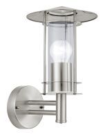 Eglo Leuchten EGLO 30184 - Outdoor wall lighting - Stainless steel - Glass - Stainless steel - IP44 - Entrance - Garage - Garden - Patio - I