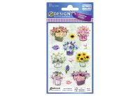 AVERY ZWECKFORM Sticker Blumen Papier 56890 - 10 Stück