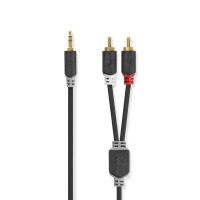 Nedis AUDIOKABEL 3,5MM 2XCINCH 5M (CABW22200AT50)