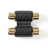 Nedis Stereo-Audio-Adapter| 2x Cinch Buchse|| Vergoldet| Gerade| ABS - Adapter