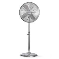 Nedis Metallstandventilator - 40cm 3 Gänge Chrom Höhenverstellbar