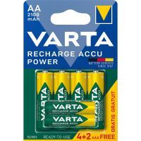 Varta NiMH-Akku AA 1.2 V 2100 mAh 4x AA + 2x AAA 800 mAh