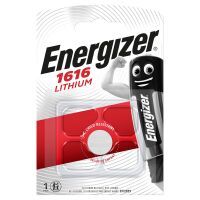 Energizer Lithium-Knopfzelle CR1616 / 3 V DC / 60 mAh / 1-Blister / Silber