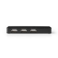 Nedis USB-Hub / USB-A Stecker / USB-A Buchse / 7-Port port(s) / USB 2.0 / Netzstromversorgung / Stromversorgung über USB / 7x USB