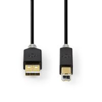 Nedis USB-KABEL A-STECK.<>B-STECK.2M (CCBW60100AT20   ANTH)