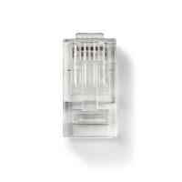 Nedis RJ45-Stecker / Stecker / Solid UTP CAT6 / Gerade / Vergoldet / 10 Stück / PVC / Transparent / Box