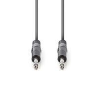 Nedis Stereo-Audiokabel / 6.35 mm Stecker / 6.35 mm Stecker / Vernickelt / 3.00 m / Rund / Dunkelgrau / Kartonhülle