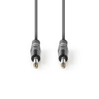 Nedis Mono-Audiokabel / 6.35 mm Stecker / 6.35 mm Stecker / Vernickelt / 3.00 m / Rund / PVC