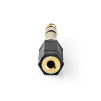 Nedis Stereo-Audio-Adapter| 6.35 mm Stecker| 3.5 Buchse| Vergoldet| Gerade| ABS|