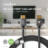 Nedis High Speed??HDMI Kabel mit Ethernet| HDMI Stecker|| 4Ka60Hz| - Cable - Digital/Display/Video