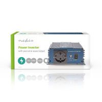 Nedis Power Inverter reine Sinus-Wellen / Eingangsspannung: 12 V DC / Geräteausgangsanschluss: Type F (CEE 7/3) / 230 V AC 50 Hz / 150 W / Spitzenleistung: 300 W / Zigarettenanzünder / Reine Sinuswelle / Düse / Blau