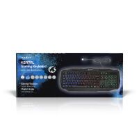 Nedis Wired Gaming Keyboard| USB 2.0| Folientasten| LED| US International| US-Layout