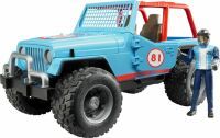 Bruder Jeep Cross country Racer blue with driver - Blue - Acrylonitrile butadiene styrene (ABS),Plastic - 4 - 3 - 1:16 - Not for children under 36 months - 295 mm