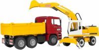 Bruder MAN TGA Construction truck with Liebherr Excavator - Multicolor - ABS synthetics - 3 yr(s) - 1:16 - 175 mm - 415 mm