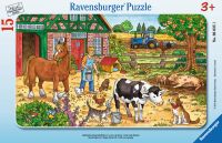 Ravensburger 6035 Puzzle Glückliches Bauernhofleben 15 Teile