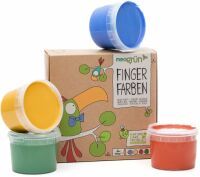  neogrün Fingerfarben 4er Set Aki