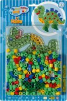 Dan Import Hama® Bügelperlen Maxi - Blisterset Dino - 1 Stiftplatte Dinosaurier, 250 Perle.