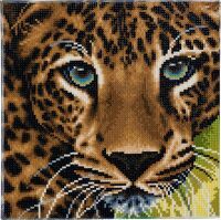  Crystal Art Leinwand Leopard 30x30 cm