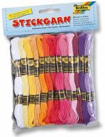 Folia - Stickgarn 52 Docken # 8 m in 26 Farben