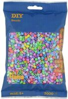 Dan Import Hama® Bügelperlen Midi - Pastell Mix 3000 Perlen (6 Farben).