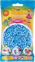 Dan Import Hama® Bügelperlen Midi - Pastell Blau 1000 Perlen.