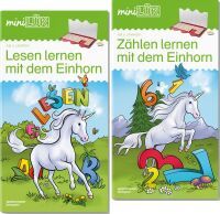 Mini-Lük miniLÜK Set Zählen und Lesen lernen mit dem Einhorn