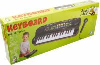 VEDES Großhandel GmbH - Ware Boogie Bee Elektronisches Keyboard mit Mikrofon, Länge 43 cm