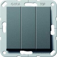 GIRA 284428 - 1P - Anthracite - 250 V - BS EN 60669-1 - 250 V - 10 A