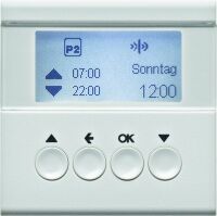 Berker 85741189 - Shutter control - White - Metal,Plastic - Buttons - 12 V - 24 h