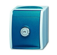 BUSCH JAEGER 2083-0-0823 - CEE 7/3 - 2P+E - Blue - White - IP44 - 250 V - 16 A