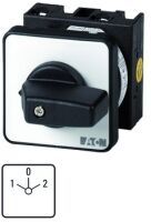 Eaton T0-3-8401/E - Toggle switch - 3P - Black - Metallic - Plastic - IP65 - 48 mm