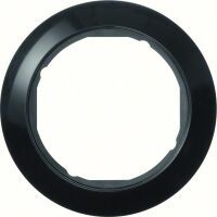 Berker 138201 - Black - Glossy - Screwless - Berker - 58 mm - 58 mm