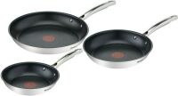 Tefal G718S3 Duetto Plus Bratpfannen-Set, 3-tlg. Pfannenset 20 24 28 cm Pfanne