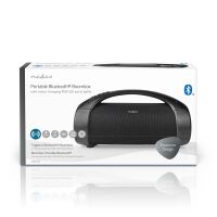 Nedis Party Boombox| bis zu 6 Stunden| 2.0| 50 W| Medienwiedergabe AUX USB| IPX5|