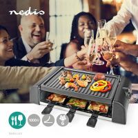 Nedis RACLETTE GRILL 6PFÄNN.   ECKIG (FCRA220FBK6       SW)