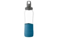 EMSA Drink2GO Glas Trinkflasche 0.7L bu| aqua-blau