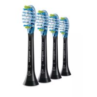 Philips 4-pack Standard sonic toothbrush heads - 4 pc(s) - Black - Rubber - 2 Series plaque control - 2 Series plaque defense - 3 Series gum health - DiamondClean - DiamondClean... - 2 Series plaque control - 2 Series plaque defense - 3 Series gum health 