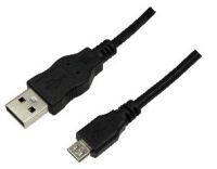 LogiLink USB Kabel A -> micro B St/St  1.00m schwarz (CU0058)