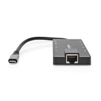 Nedis USB-Adapter| USB 3.2 Gen 1| USB-C Buchse| HDMI Ausgang RJ45 SD 2x