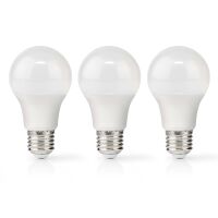 Nedis LED-Lampe E27| A60| 4.9 W| 470 lm| 2700 K| Warmweiss| 3 Stück