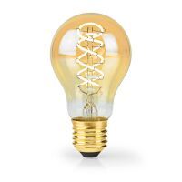 Nedis LED-Filament-Lampe E27 / A60 / 3.8 W / 250 lm / 2100 K / Dimmbar / Extra warmweiß / Retro Style / 1 Stück