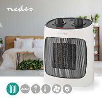 Nedis HEIZLÜFTER KERAMIK  1000/2000W (HTFA18WT)